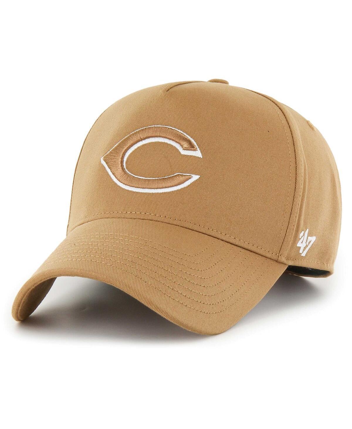 Mens 47 Khaki Cincinnati Reds Ballpark MVP A-Frame Adjustable Hat Product Image