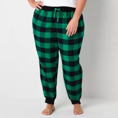 Sleep Chic Womens Plus Flannel Pajama Pants Product Image