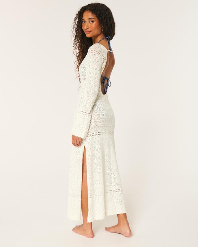 Crochet-Style Cover Up Dress Product Image