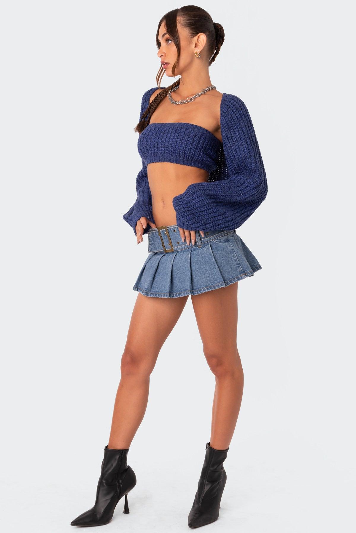 Cori Two Piece Knitted Bandeau Top Product Image