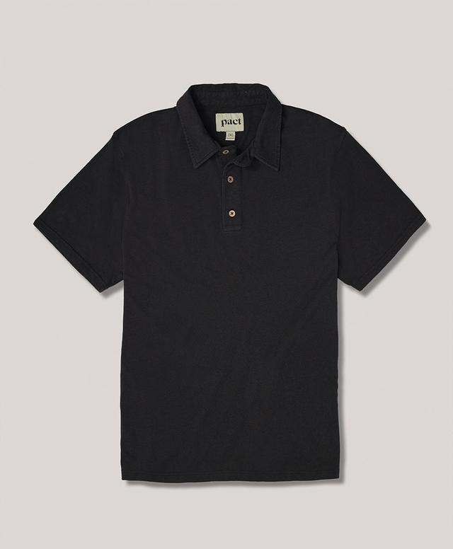 Seaside Linen Blend Polo Shirt Made With Organic Cotton Product Image