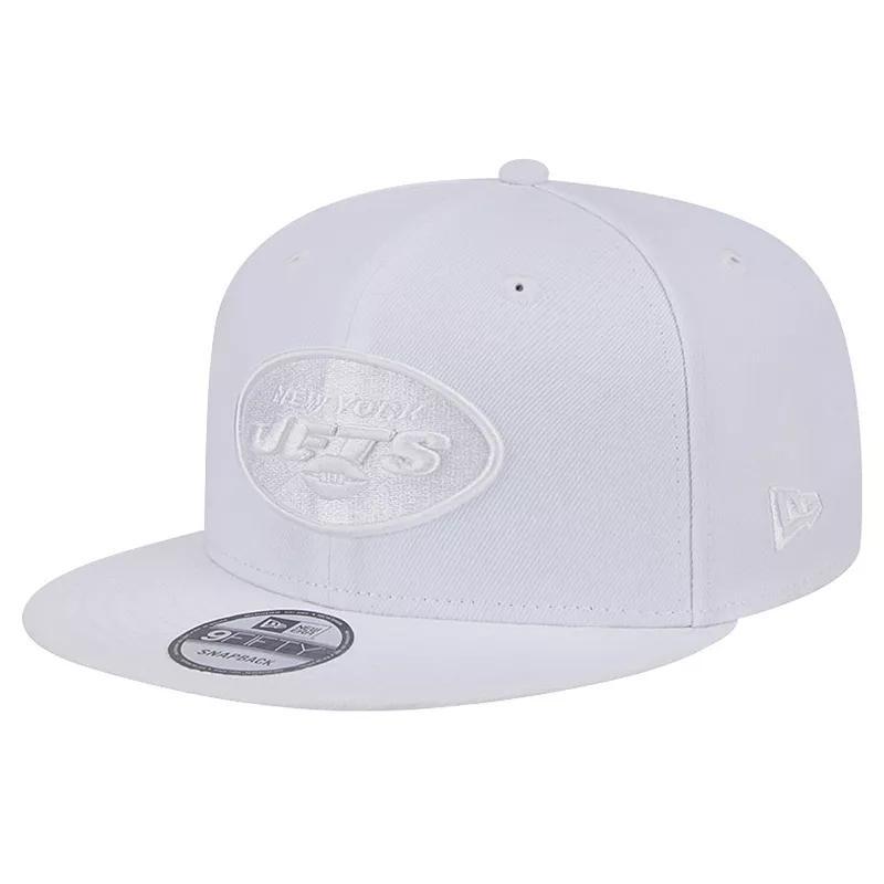 Mens New Era New York Jets Main White 9FIFTY Snapback Hat Product Image