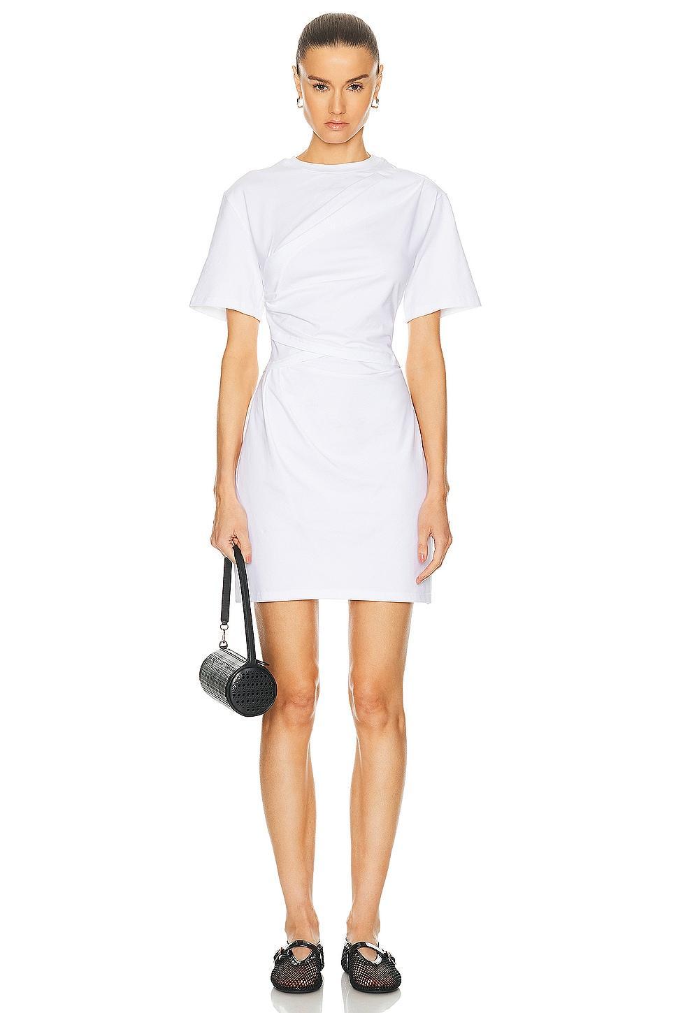 SIMKHAI Zeus Draped T-Shirt Dress Product Image