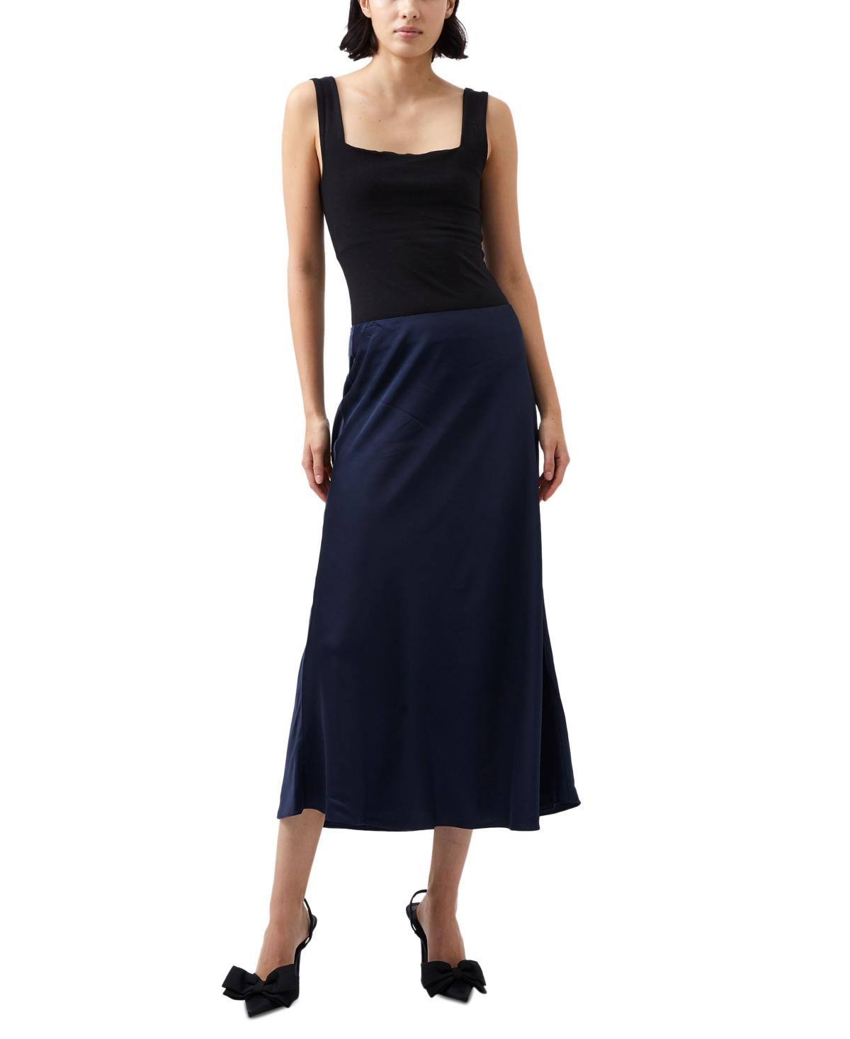 French Connection Womens Ennis Satin Midi Skirt Product Image