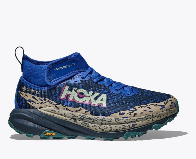 HOKA Mens Speedgoat 6 Mid GTX Shoes in Ultramarine/Stormy Skies, Size 10 Product Image