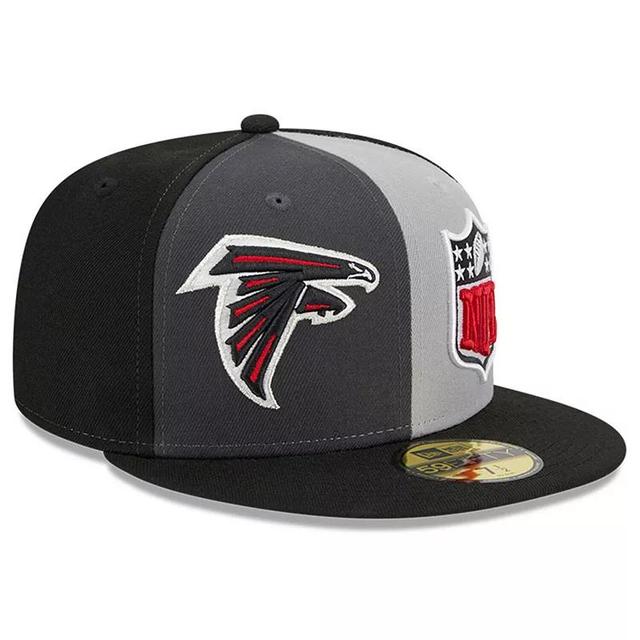 Mens New Era Gray/Black Atlanta Falcons 2023 Sideline 59FIFTY Fitted Hat Product Image