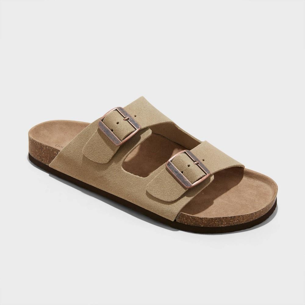 Mens Jerry Genuine Suede Sandals - Goodfellow & Co Taupe 8 Product Image