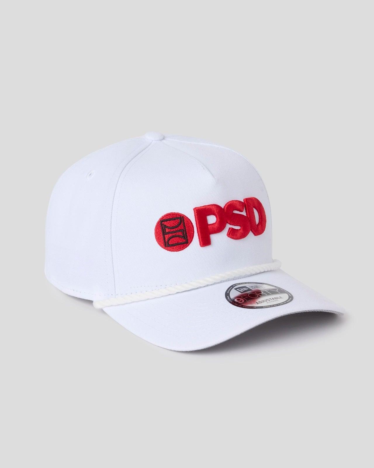 New Era x PSD Logo Hat White/Red Male Product Image