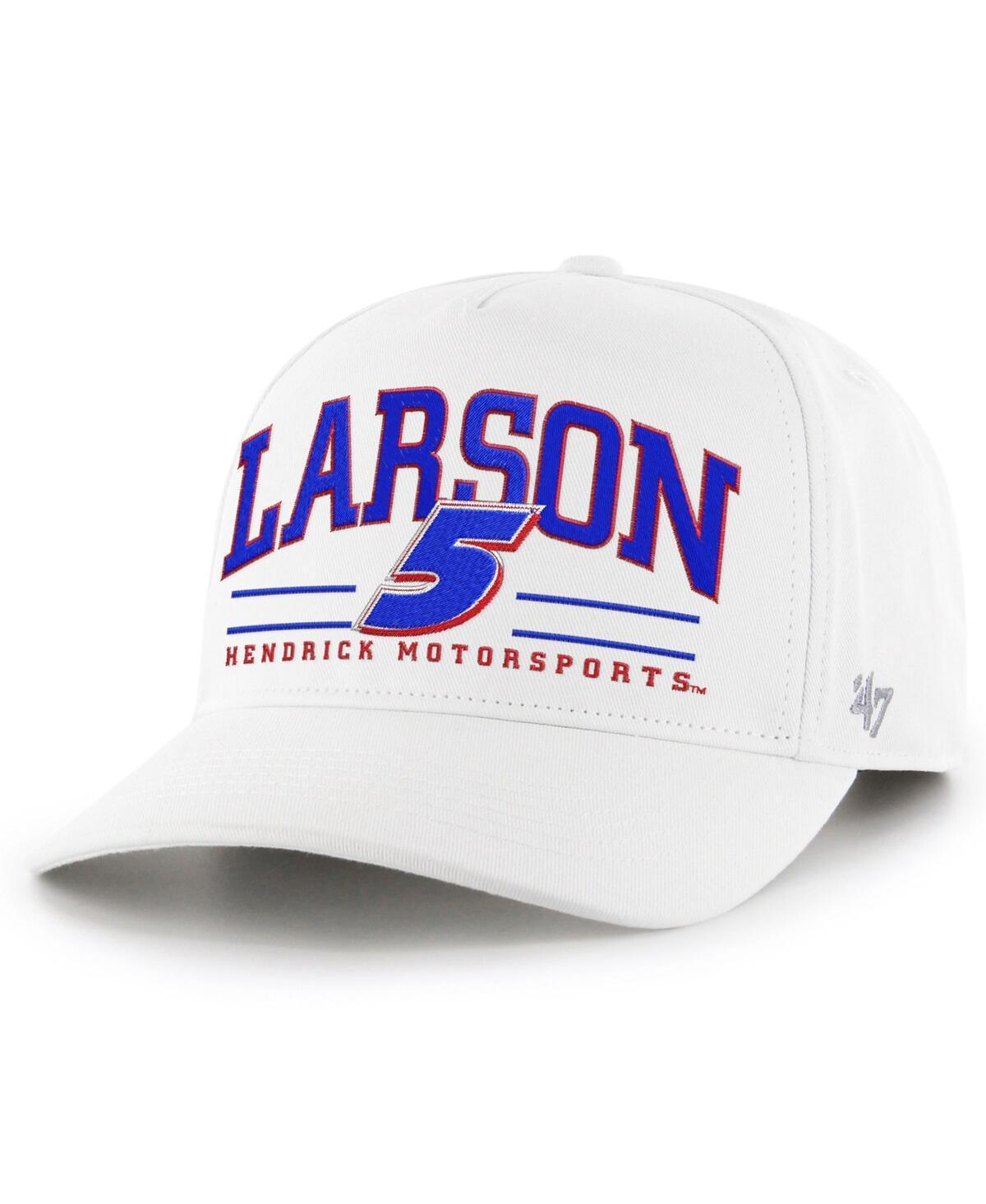 47 Mens White Kyle Larson Roscoe Hitch Adjustable Hat Product Image