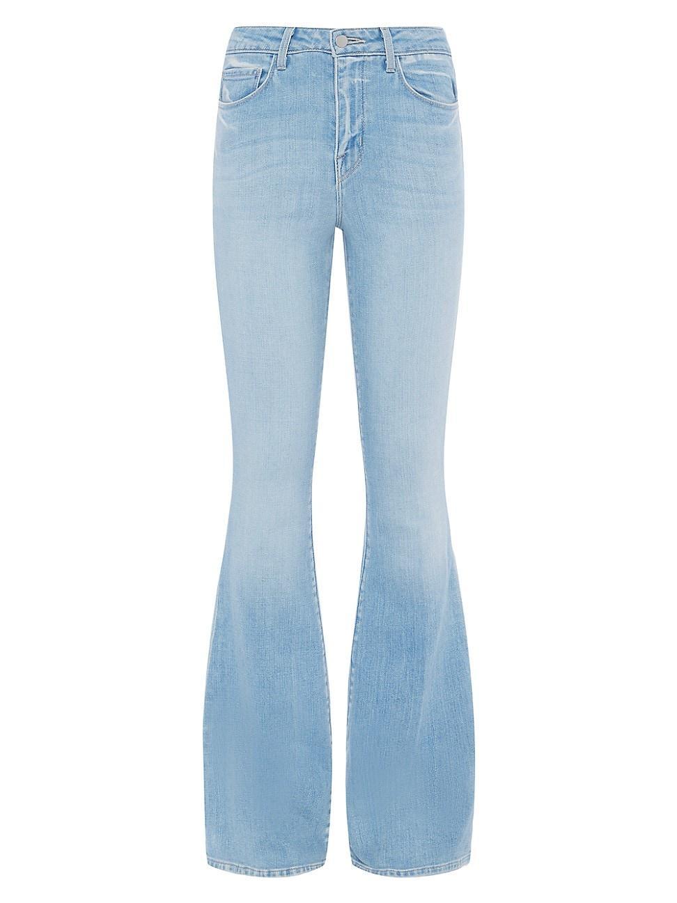 Womens Bell High-Rise Flared Jeans Product Image