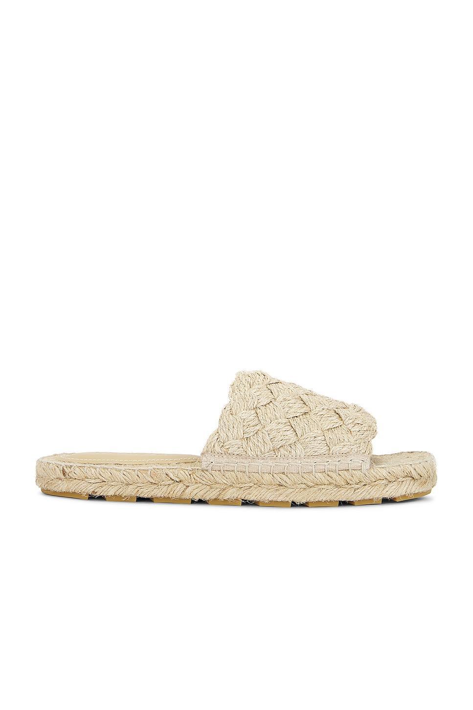 Bottega Veneta Jack Mule Espadrille Jute Flat Sandal in Cream Product Image