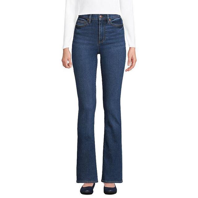 Womens Lands End High-Rise Bootcut Jeans Product Image