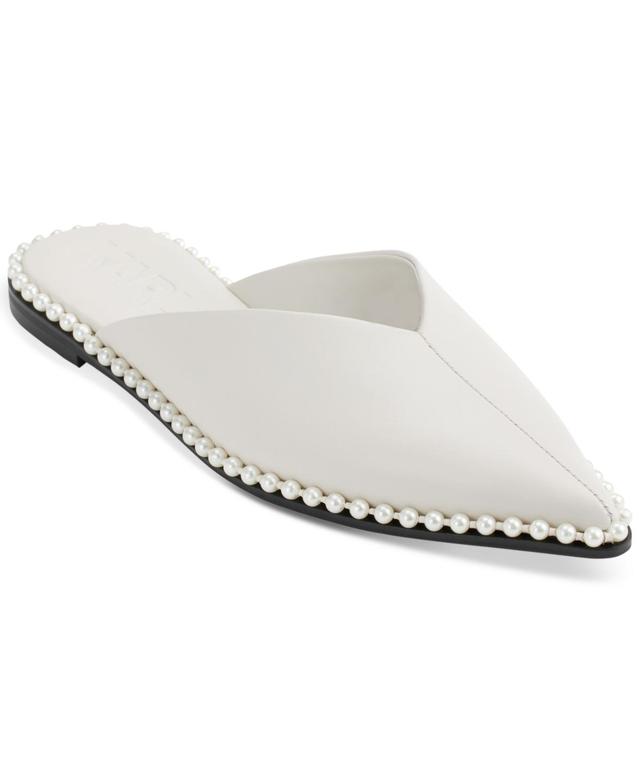 Karl Lagerfeld Paris Womens Vyra Studded Mule Flats Product Image