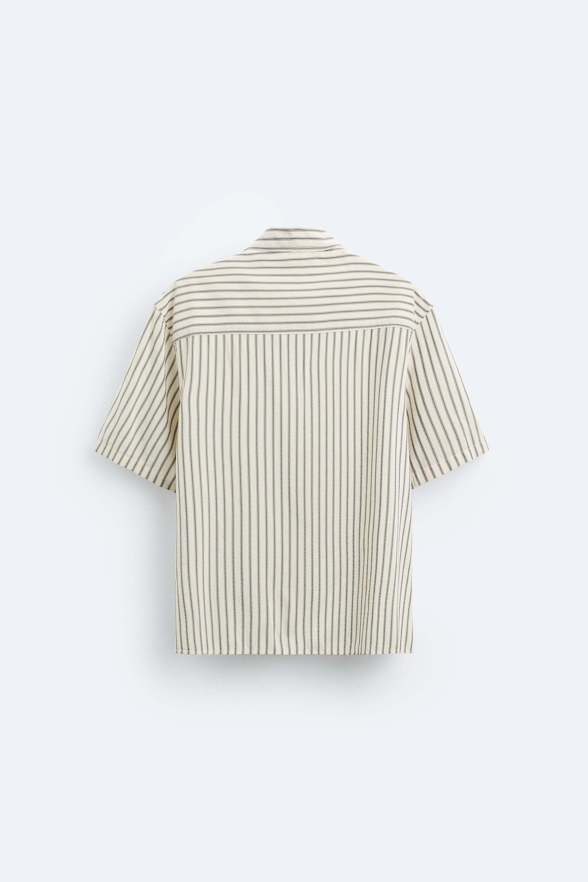 TEXTURED STRIPED SHIRT Product Image