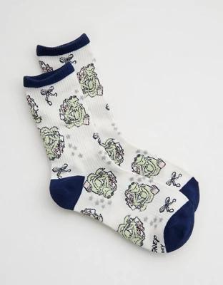 Aerie Ribbed Cotton Crew Socks Product Image