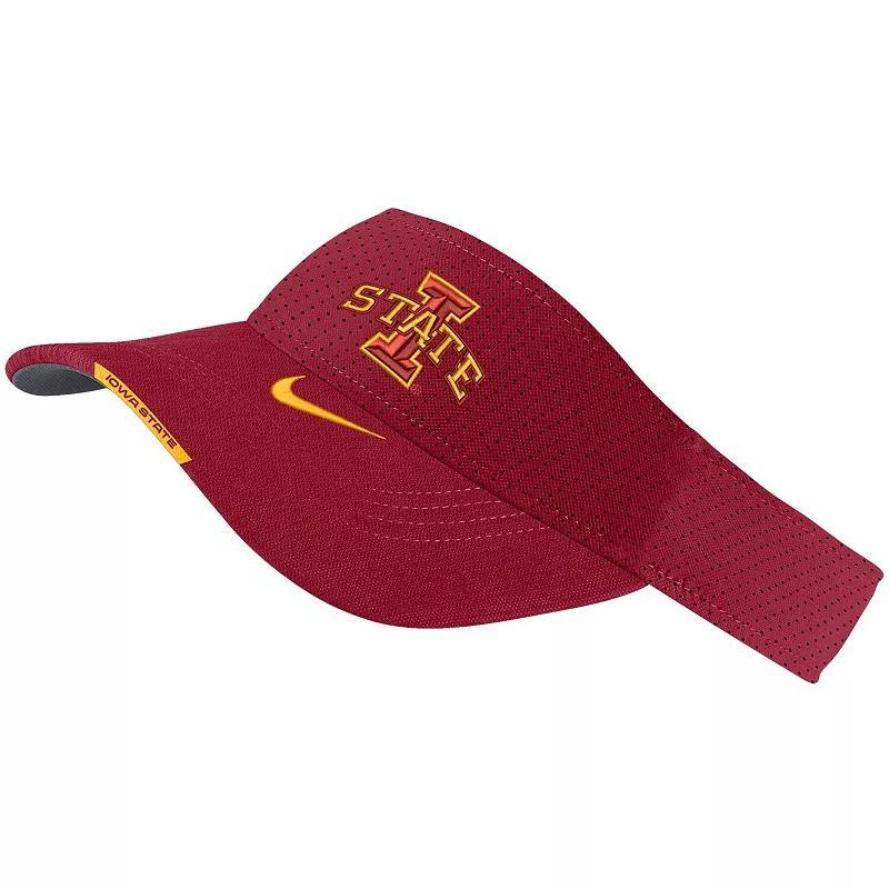 Mens Nike Cardinal Iowa State Cyclones 2023 Sideline Performance Adjustable Visor Product Image