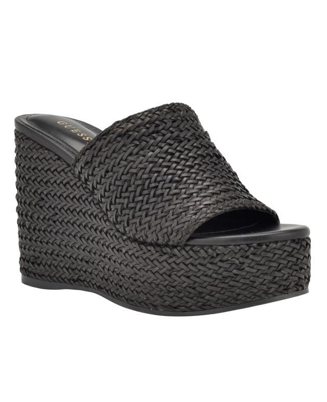 Guess Womens Yenisa Platform Wedge Sandals Product Image