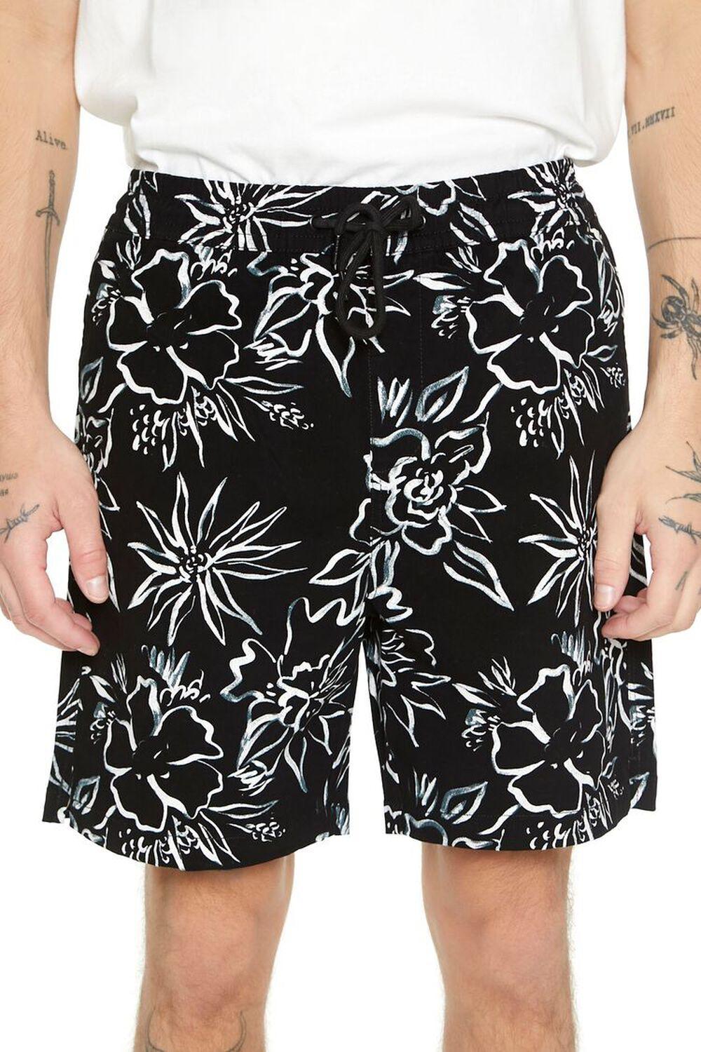 Floral Print Volley Shorts | Forever 21 Product Image