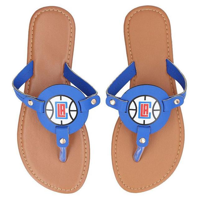 Womens LA Clippers Die-Cut Logo Flip Flops Product Image