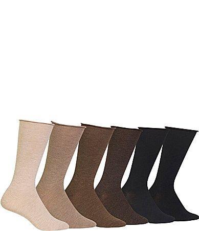 Lauren Ralph Lauren Womens Roll-Top Trouser Socks 6 Pack Product Image