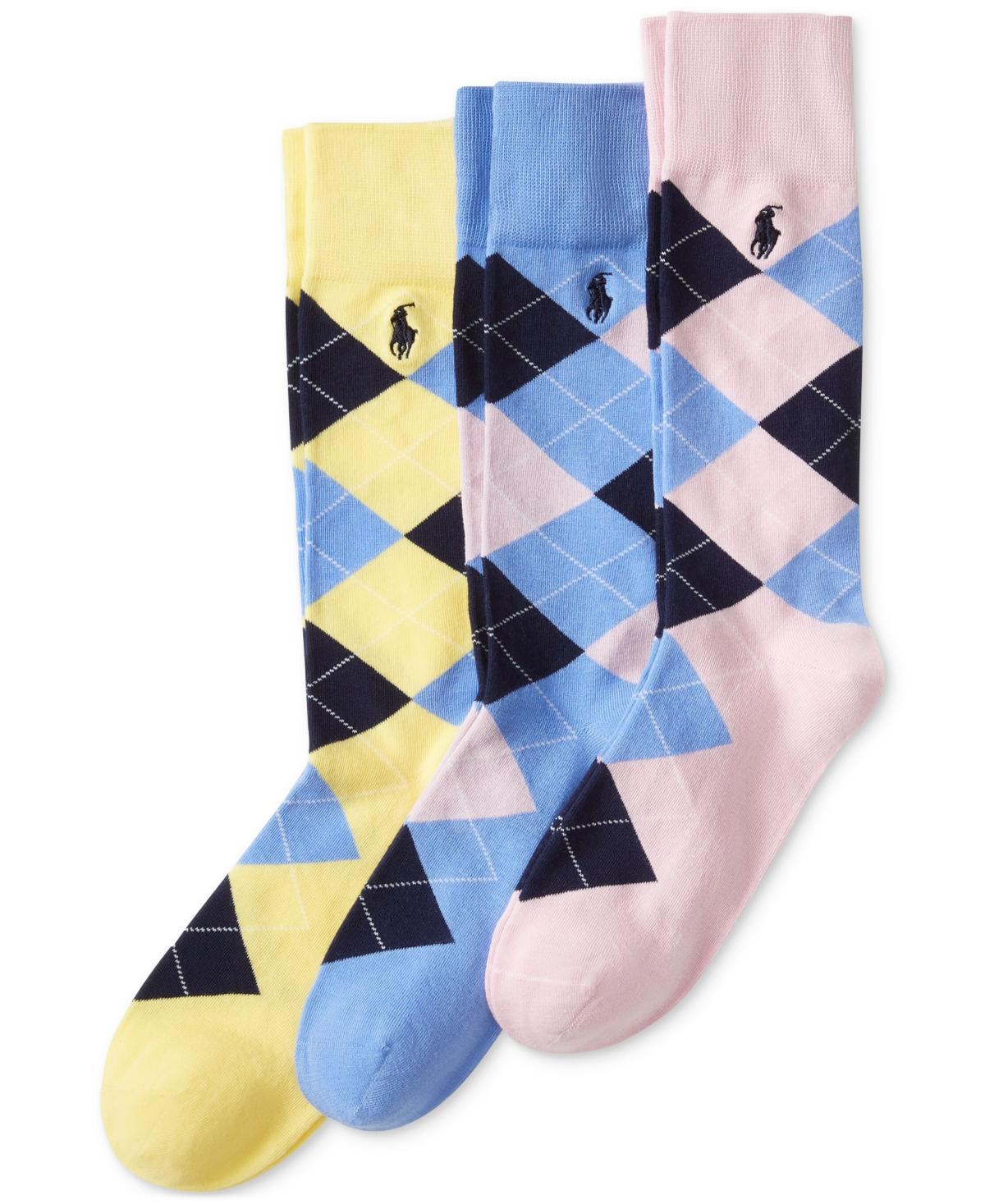 Polo Ralph Lauren Mens 3-Pk. Argyle Dress Socks Product Image