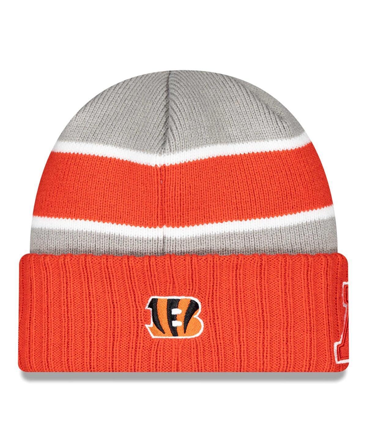 Mens New Era Gray Cincinnati Bengals 2024 Nfl Pro Bowl Cuffed Knit Hat Product Image