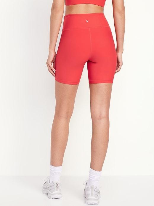 High-Waisted PowerSoft Biker Shorts -- 6-inch inseam Product Image