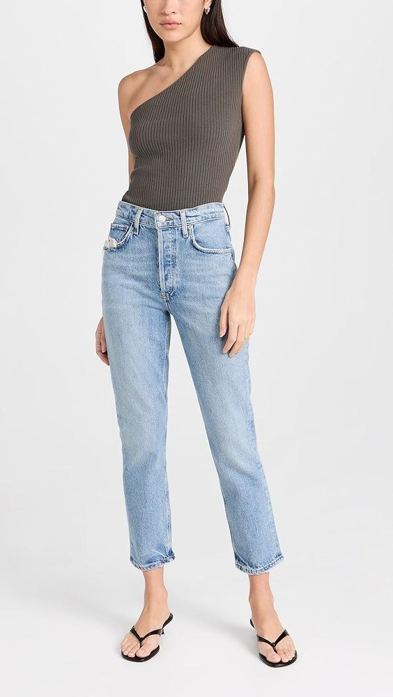 AGOLDE Riley Crop Jeans Quiver 32 Product Image