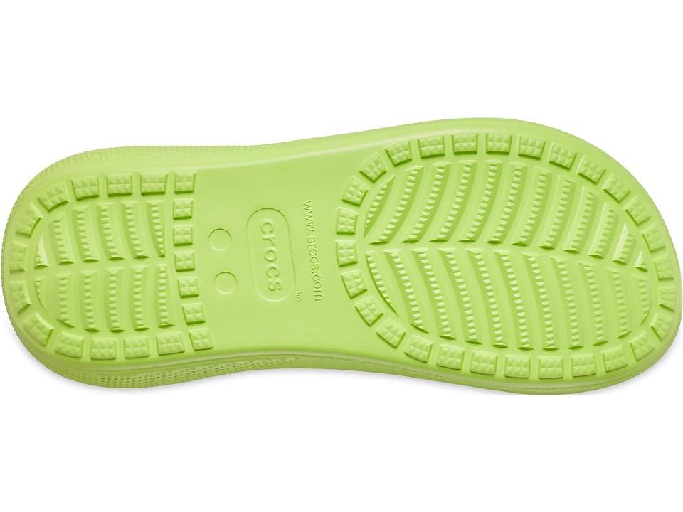 Crocs Classic Crush Sandal (Limeade) Shoes Product Image