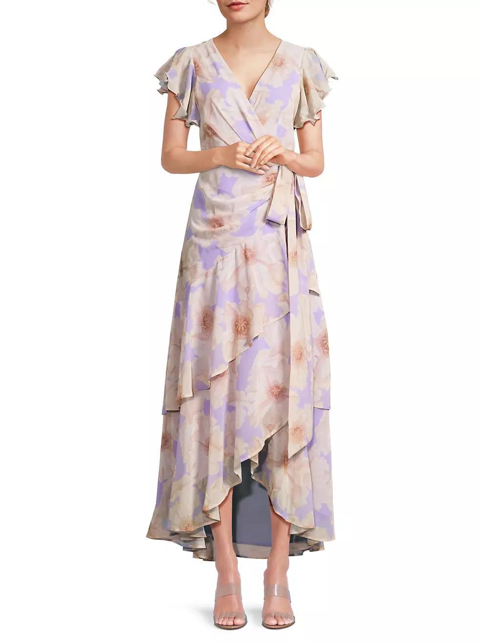 Cezza Floral Wrap Dress Product Image