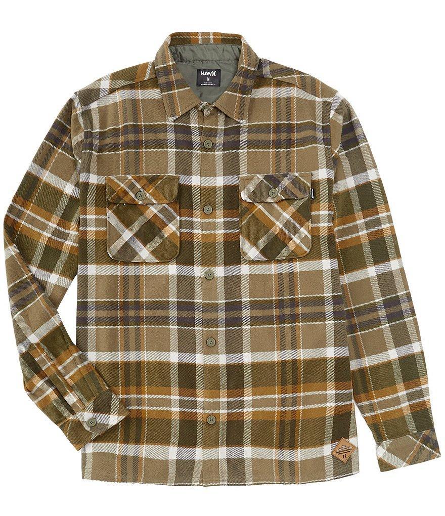 Hurley Santa Cruz Long Sleeve Plaid Flannel Shirt Product Image