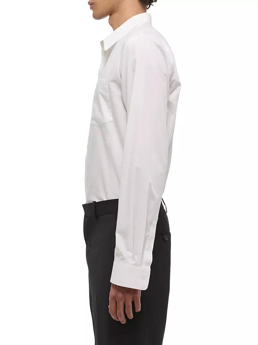 Cotton Poplin Button-Front Shirt Product Image