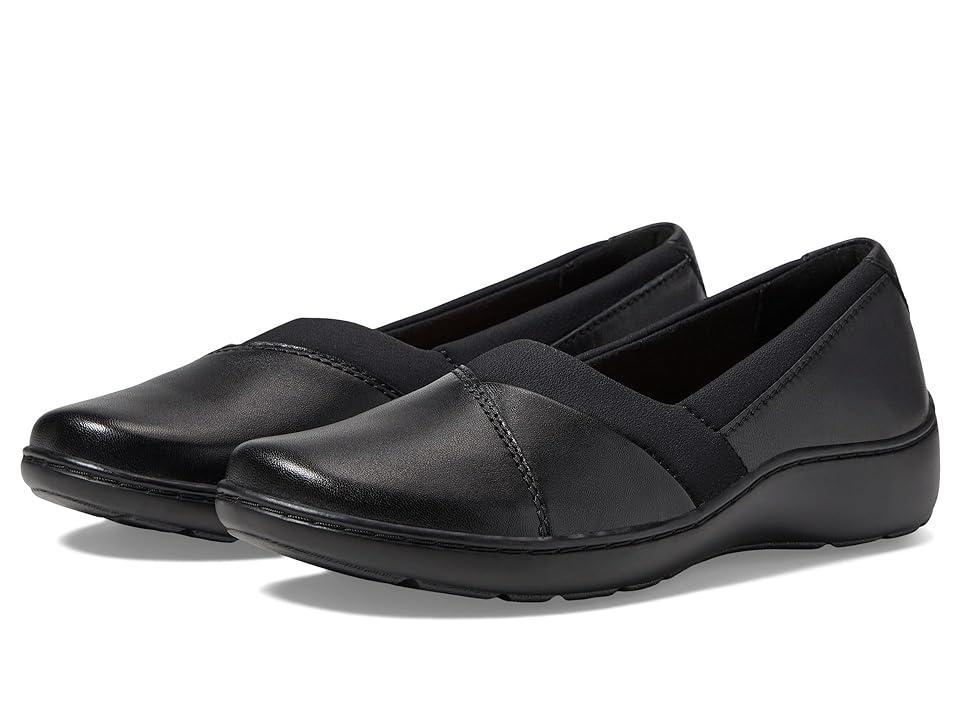 Clarks Cora Charm Leather) Women's Flat Shoes Product Image