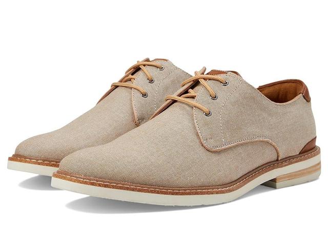 Florsheim Highland Canvas Plain Toe Oxford (Sand Canvas/White Sole) Men's Shoes Product Image