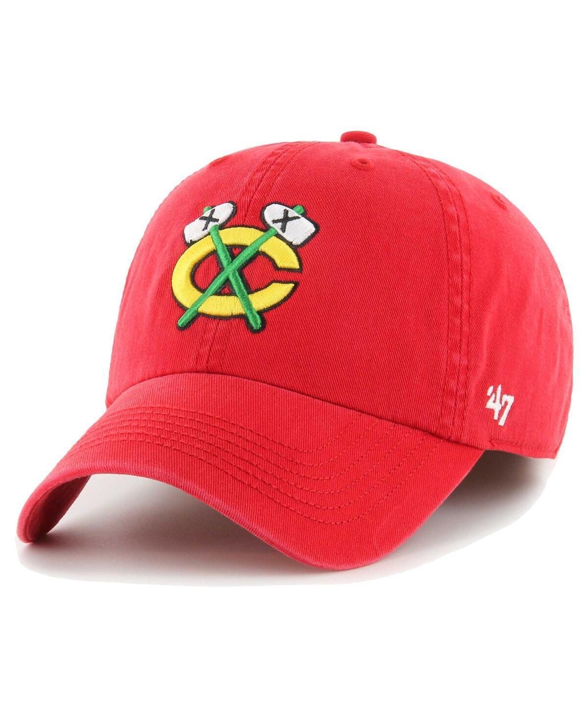 Mens 47 Brand Red Chicago Blackhawks Classic Franchise Fitted Hat Product Image