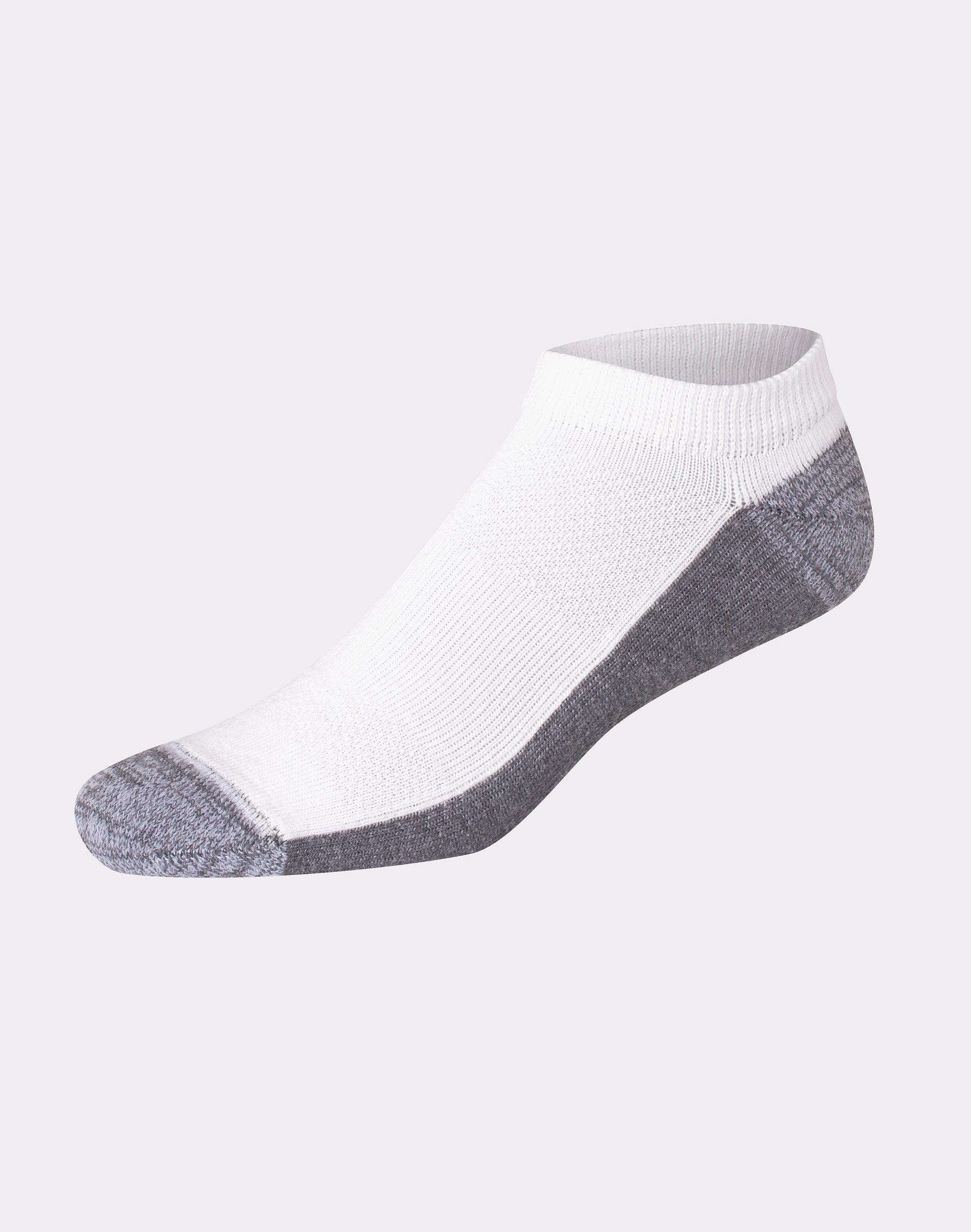 Hanes Mens Cushioned No Show Socks, X-Temp, 12-Pairs White 6-12 Product Image