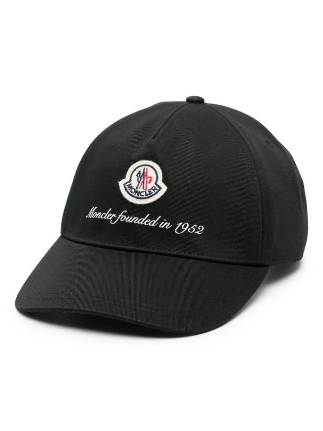 Logo Cotton Baseball Cap In Black Product Image