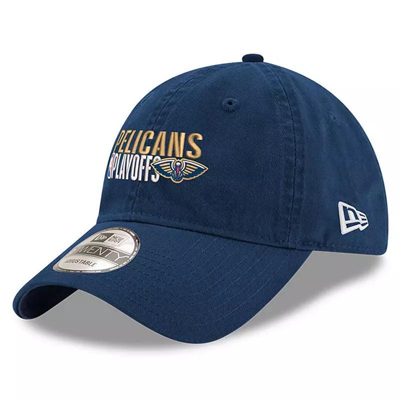 Mens New Era New Orleans Pelicans 2024 NBA Playoffs 9TWENTY Adjustable Hat, Blue Product Image