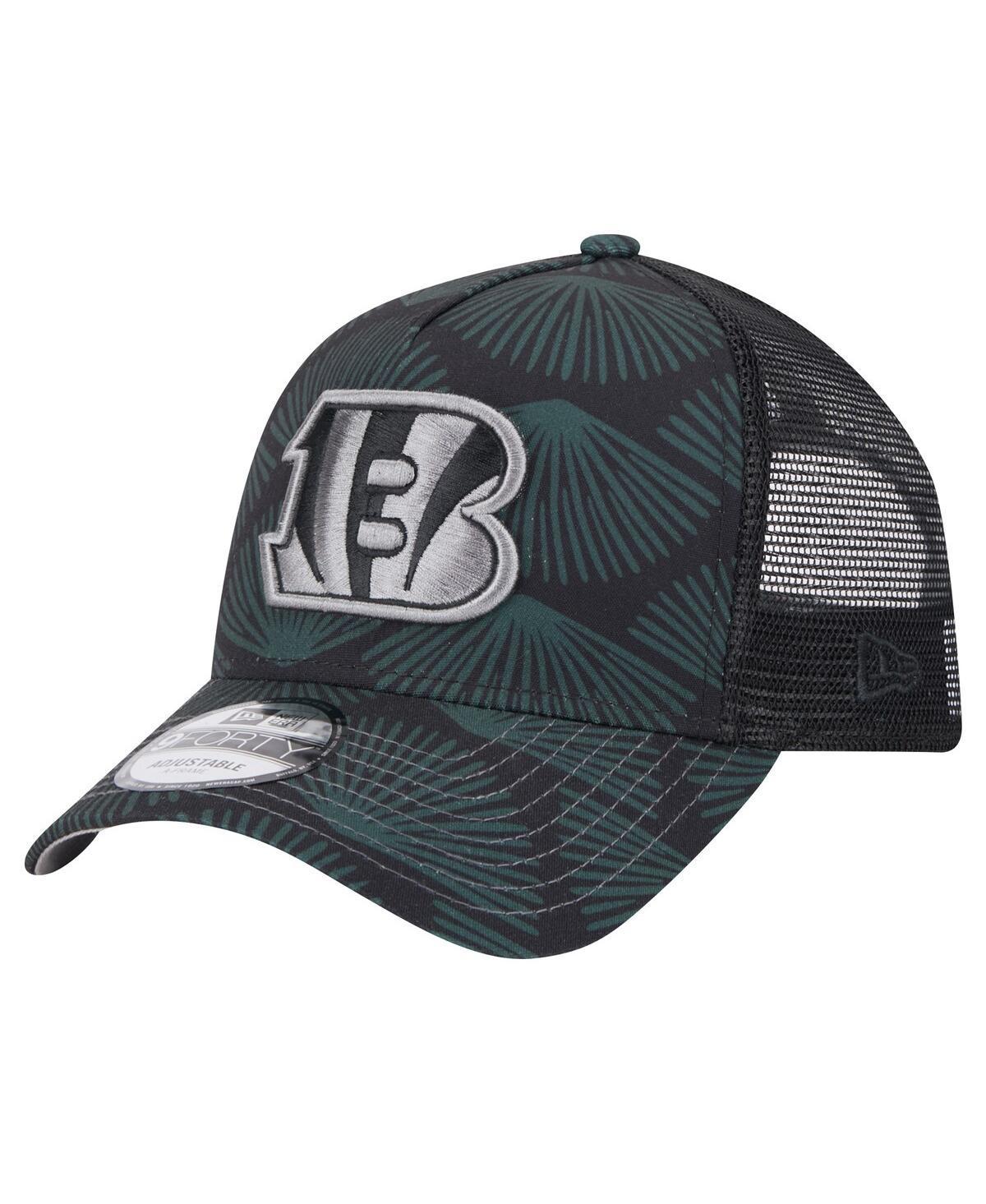 Mens New Era Cincinnati Bengals Agave Trucker 9FORTY Adjustable Hat Product Image