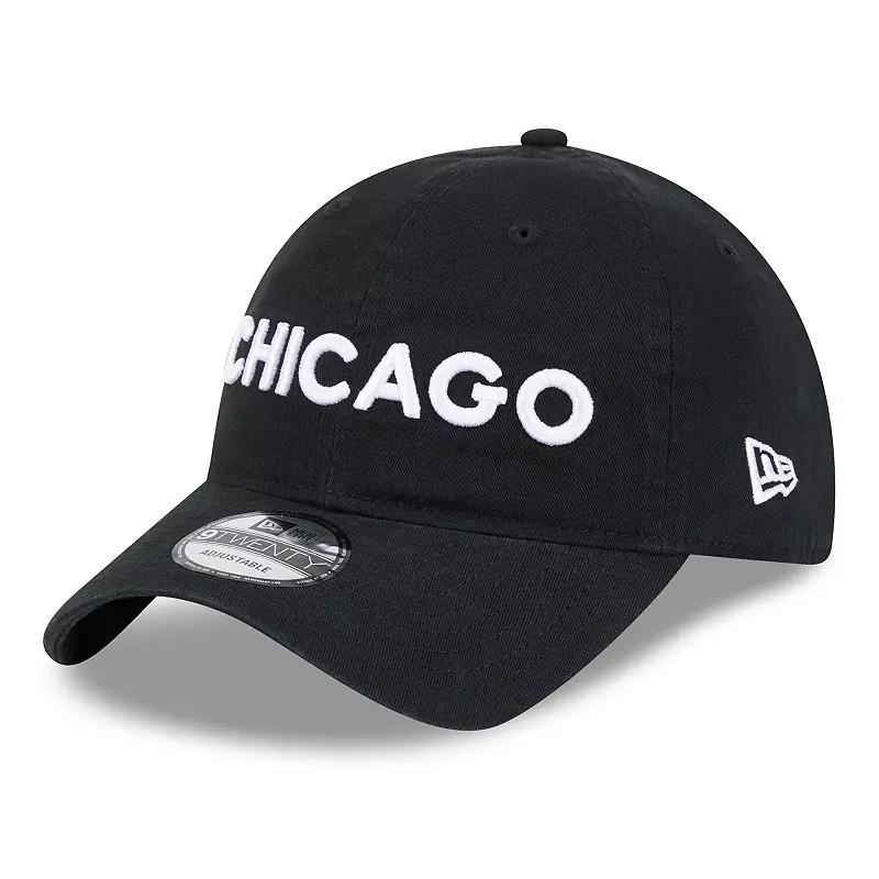 Mens New Era Black Chicago Bulls 2023/24 City Edition 9TWENTY Adjustable Hat Product Image