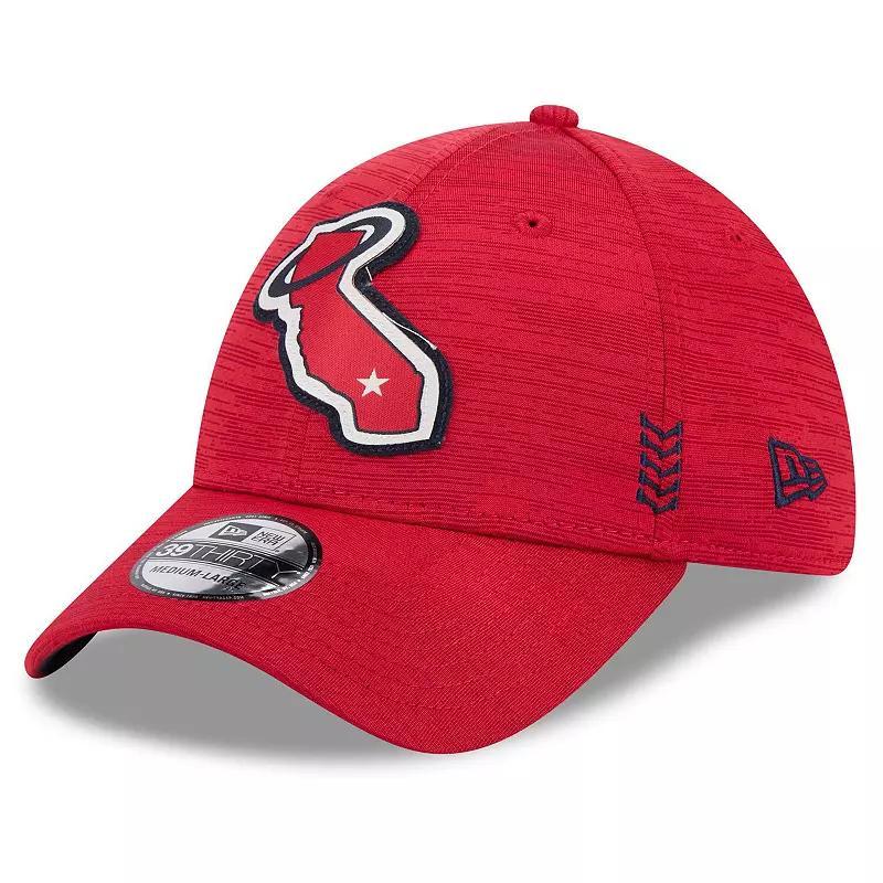 Mens New Era Los Angeles Angels 2024 Clubhouse 39THIRTY Flex Fit Hat Product Image