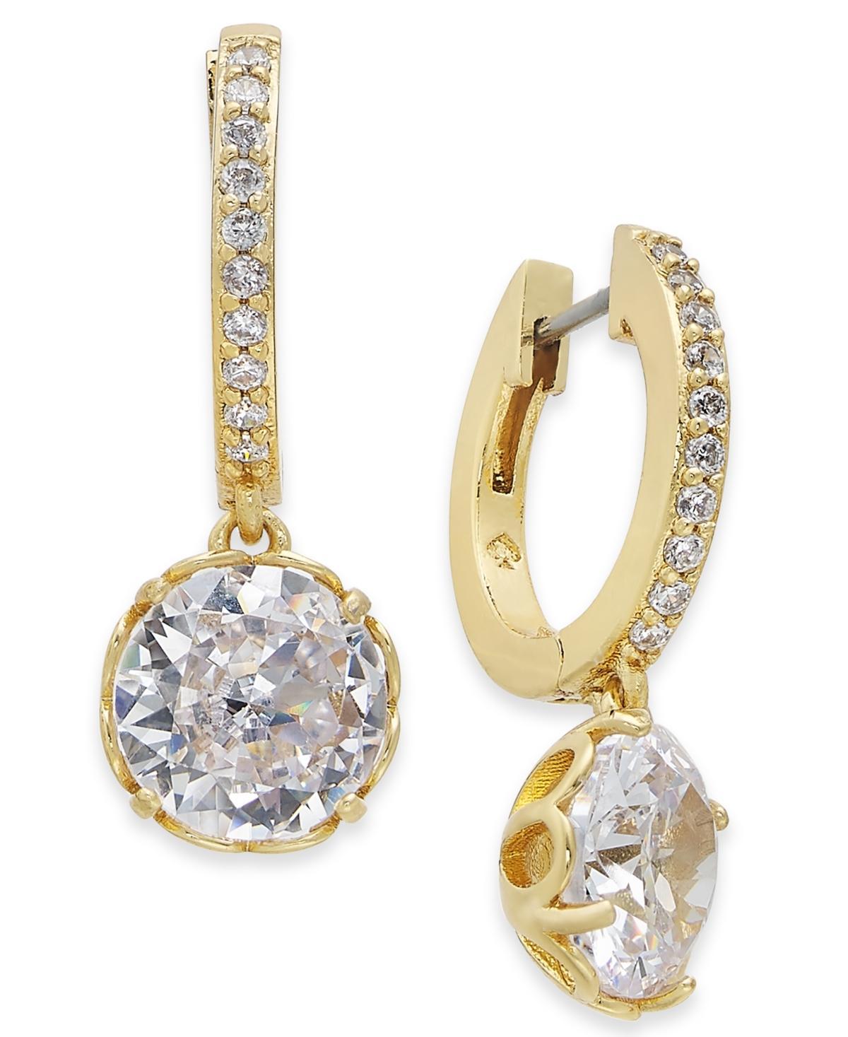 Kate Spade New York That Sparkle Pave Huggies Earrings (Clear Earring Product Image