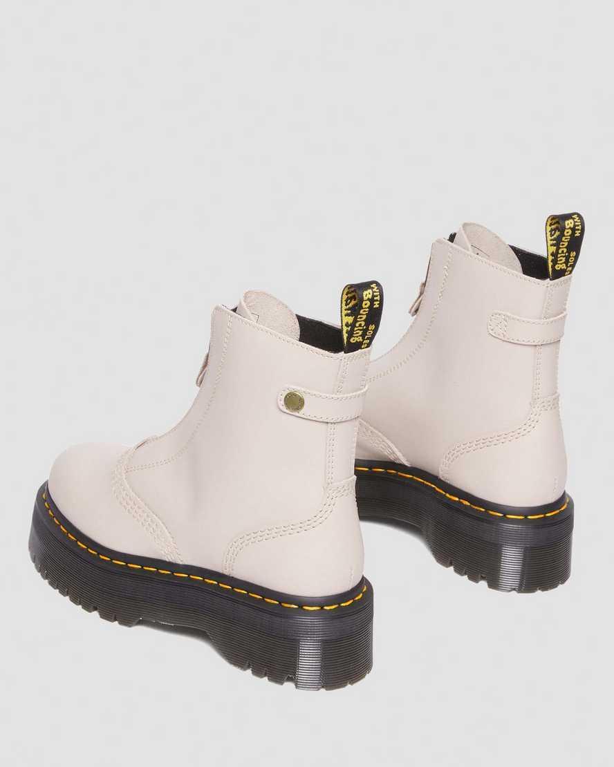 Jetta Zipped Sendal Leather Platform Boots Product Image