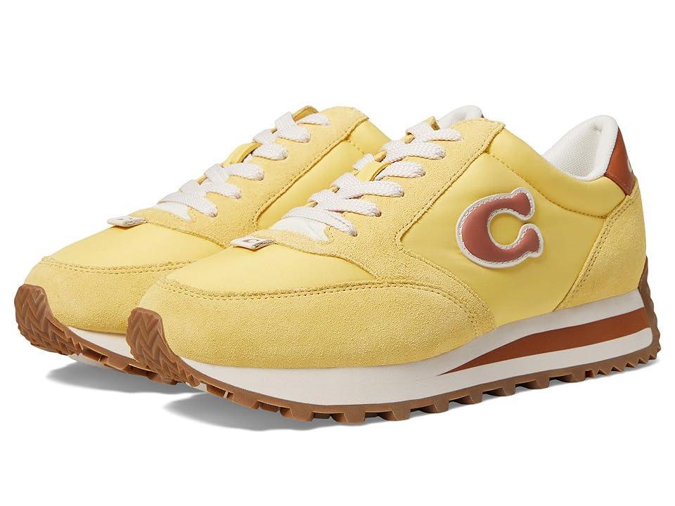 COACH Runner Puffy Nylon Sneaker (Daffodil) Women's Shoes Product Image