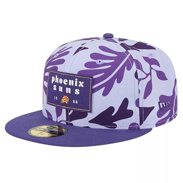 Mens New Era Purple Phoenix Suns Palm Fronds 2-Tone 59FIFTY Fitted Hat Product Image