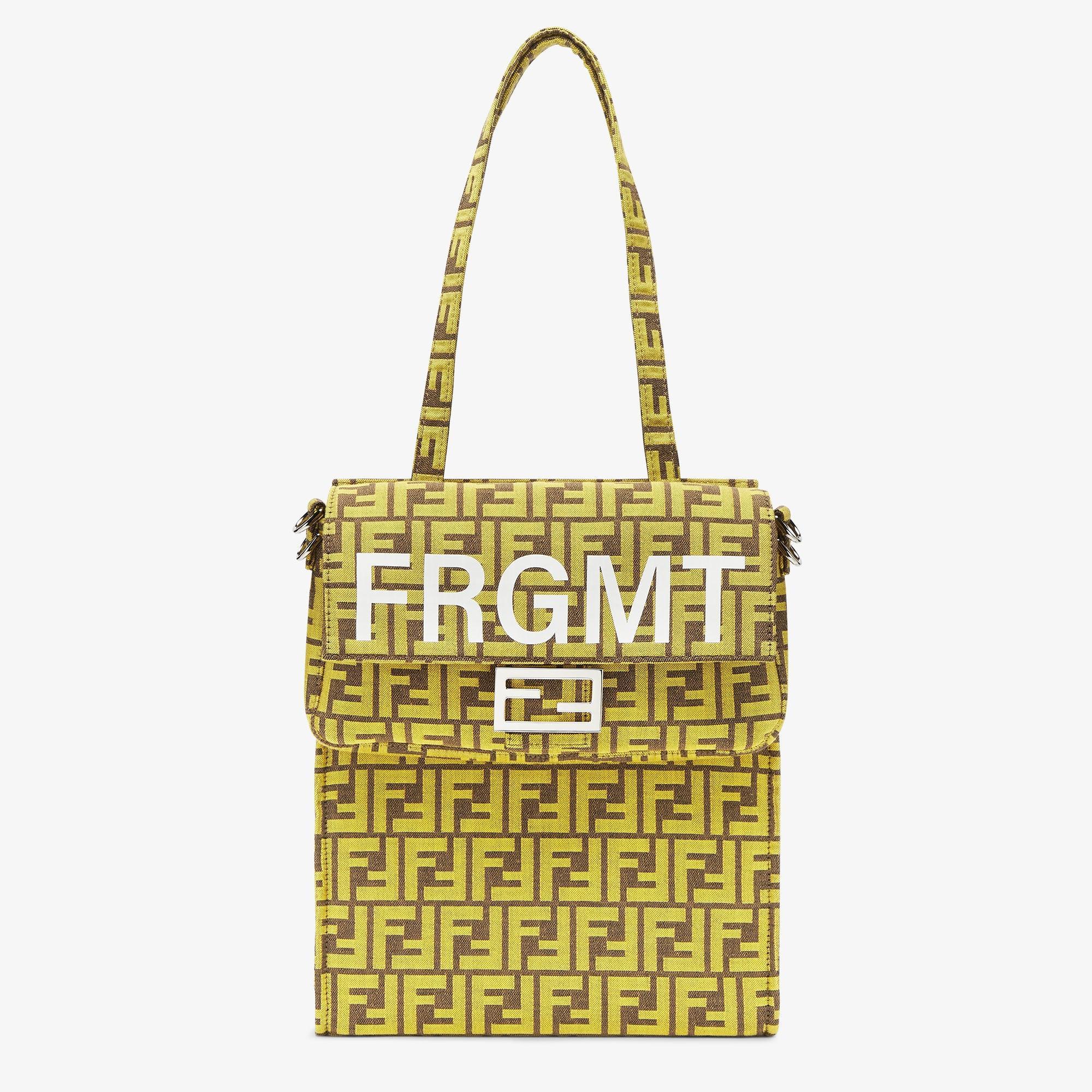 Baguette FoldableFendi x FRGMT yellow FF fabric bag Product Image