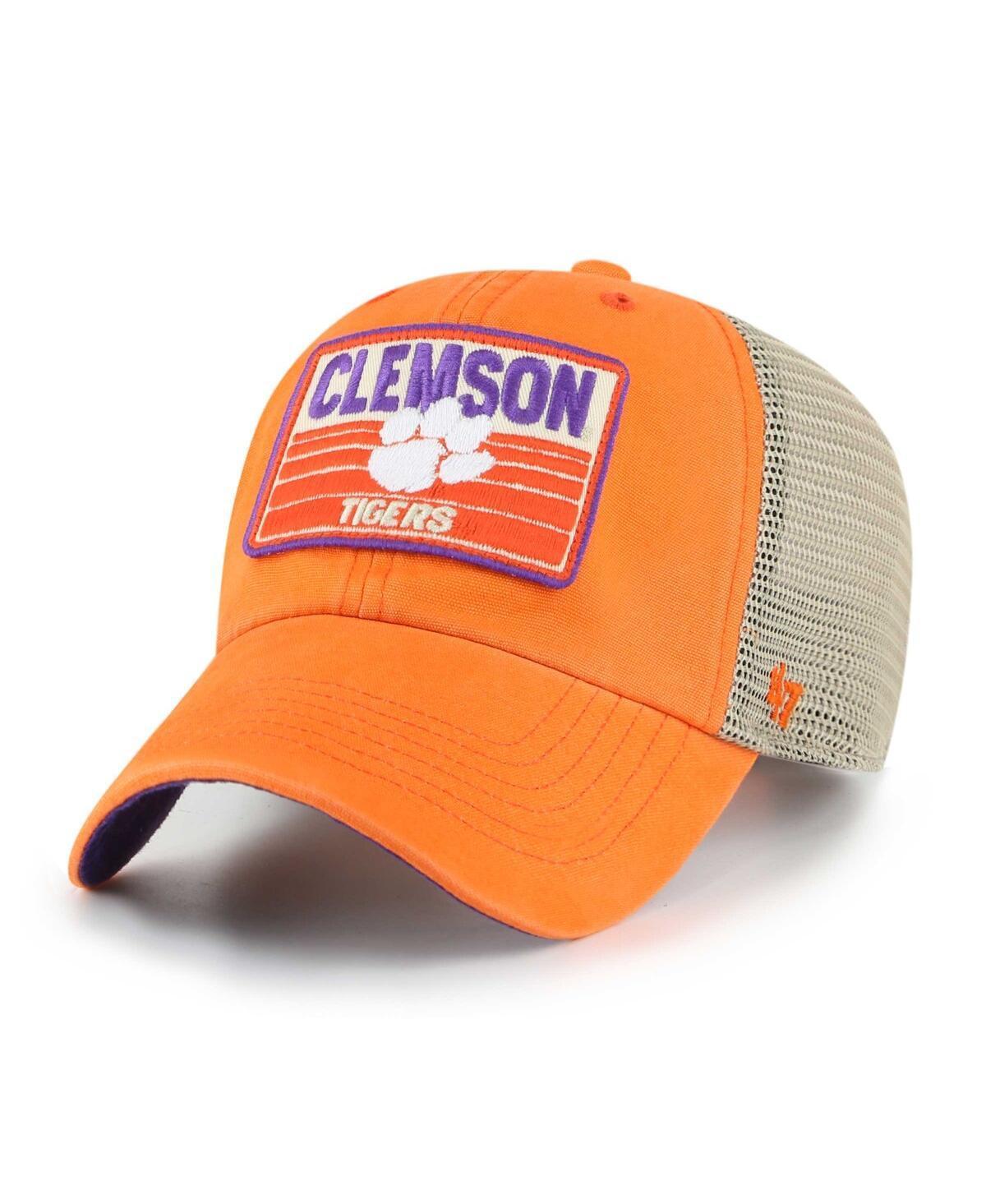 Mens 47 Clemson Tigers Four Stroke Clean Up Trucker Snapback Hat Product Image