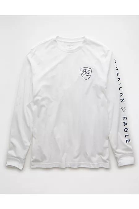 AE Long-Sleeve Logo Graphic T-Shirt Mens product image