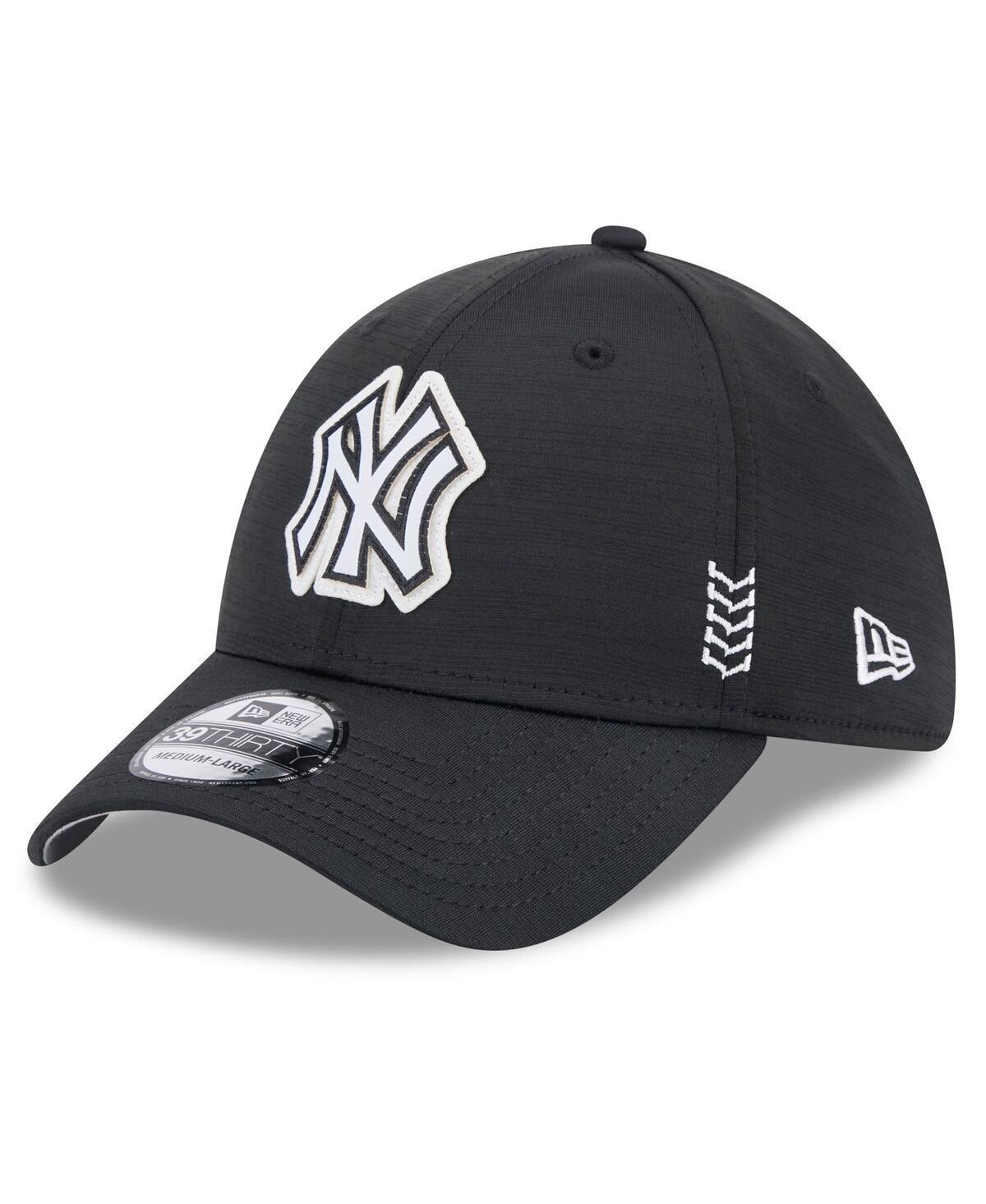 Mens New Era Black New York Yankees 2024 Clubhouse 39THIRTY Flex Fit Hat Product Image