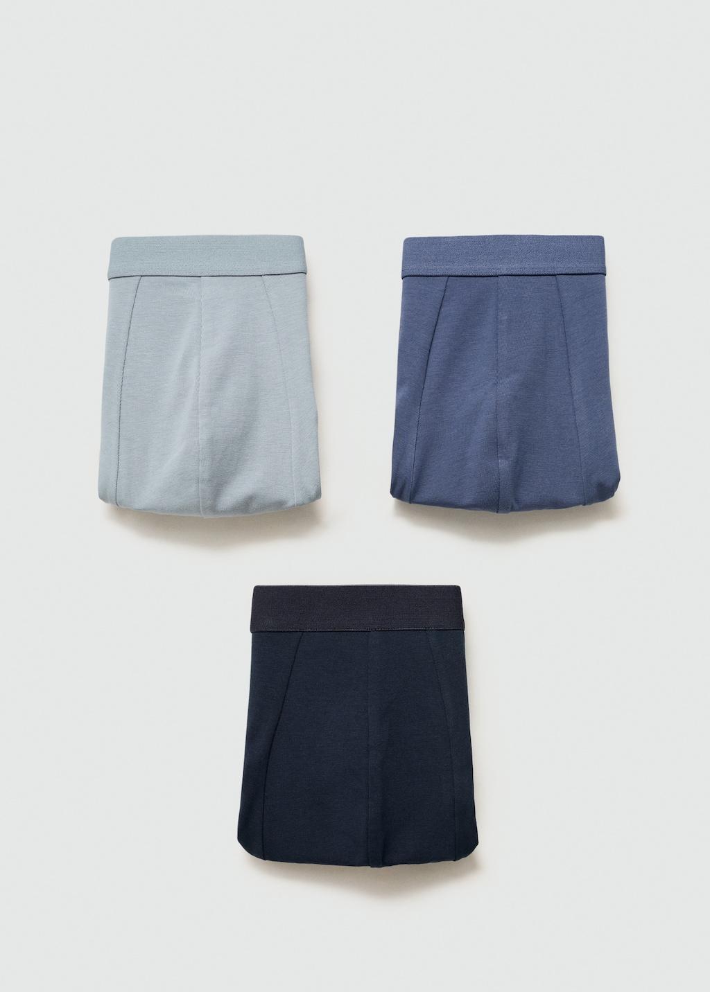 3-pack cotton boxers - Men | MANGO USA Product Image